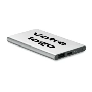 batterie portable en aluminium personnalisable