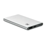 batterie portable en aluminium personnalisable avec logo