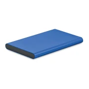 batterie portable en aluminium personnalisable bleu royal