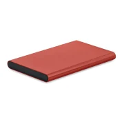 batterie portable en aluminium personnalisable bordeaux