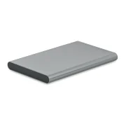 batterie portable en aluminium personnalisable gris fonce