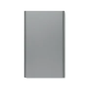 batterie portable en aluminium personnalisable gris gun