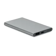 batterie portable en aluminium personnalisable gris orage