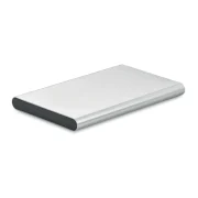batterie portable en aluminium personnalisable grise