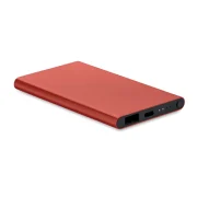 batterie portable en aluminium personnalisable metal bordeaux