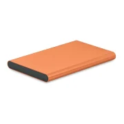 batterie portable en aluminium personnalisable orange