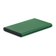 batterie portable en aluminium personnalisable vert