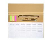 agenda hebdomadaire personnalisable MEMWEEK - Beige