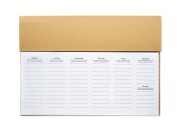 agenda hebdomadaire personnalisable MEMWEEK - Beige