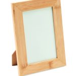 Cadre photo publicitaire personnalisable en bambou - Bois