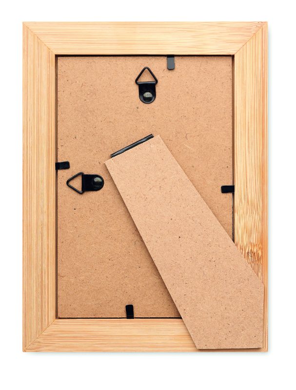 Cadre photo publicitaire personnalisable en bambou - Bois