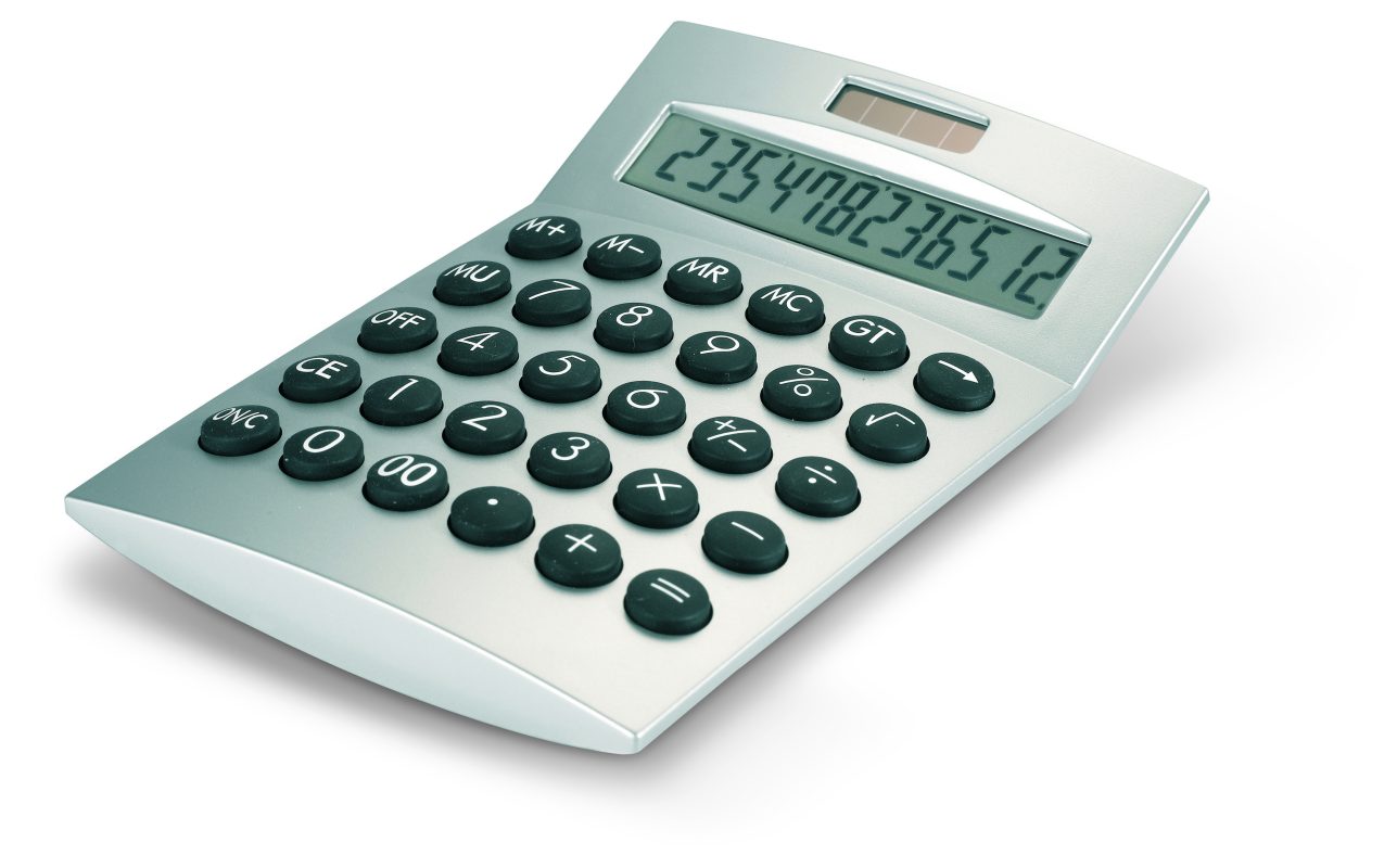calculatrice personnalisable pour bureaux - Argent Mat