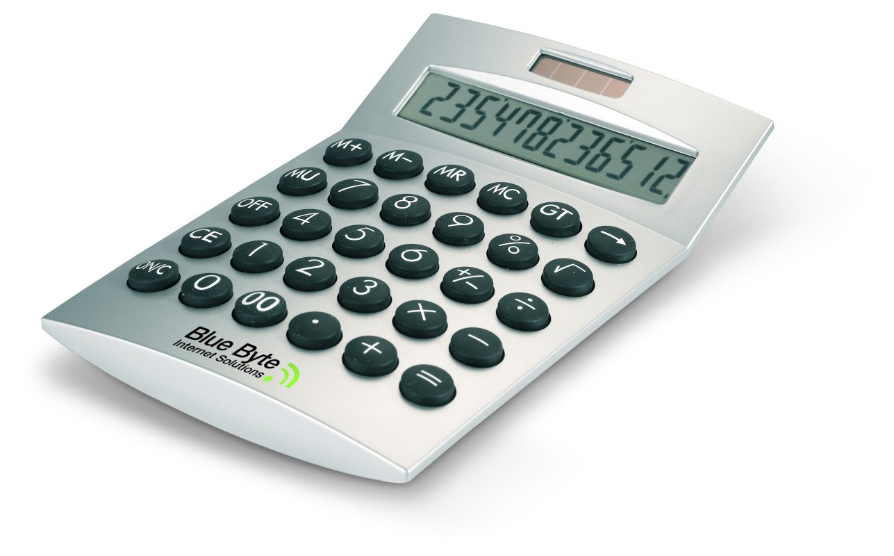 calculatrice personnalisable pour bureaux - Argent Mat