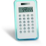 calculatrice personnalisable pour entreprise "CULCA" - Bleu Transparent