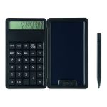 calculatrice publicitaire personnalisable avec tablette LCD - Noir