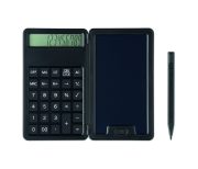calculatrice publicitaire personnalisable avec tablette LCD - Noir