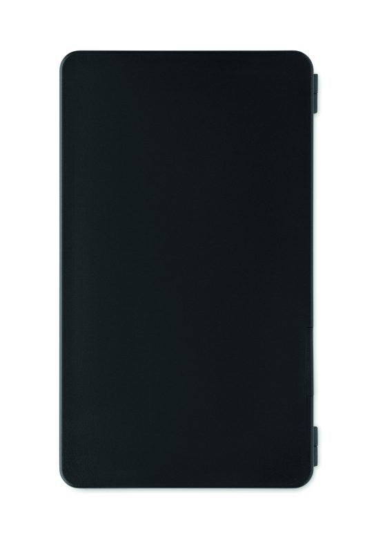 calculatrice publicitaire personnalisable avec tablette LCD - Noir
