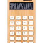 calculatrice publicitaire personnalisable en bambou - calculatrice publicitaire en bambou personnalisable - Bois