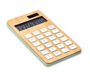 calculatrice publicitaire personnalisable en bambou - calculatrice publicitaire en bambou personnalisable - Bois