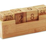 calendrier publicitaire en bambou personnalisable KARENDA - Bois