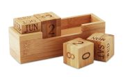 calendrier publicitaire en bambou personnalisable KARENDA - Bois