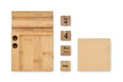calendrier de bureau personnalisable en bambou - Bois