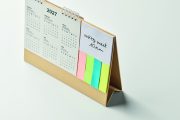 calendrier de bureau personnalisable pour entreprises - calendrier de bureau personnalisable en papier recyclé pour entreprises - Beige