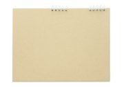 calendrier de bureau personnalisable pour entreprises - calendrier de bureau personnalisable en papier recyclé pour entreprises - Beige
