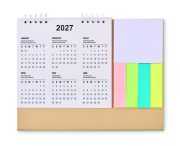 calendrier de bureau personnalisable pour entreprises - calendrier de bureau personnalisable en papier recyclé pour entreprises - Beige