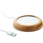chauffe-tasse publicitaire en bambou personnalisable - Bois