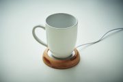 chauffe-tasse publicitaire en bambou personnalisable - Bois