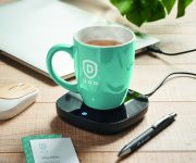 chauffe-tasse personnalisable pour entreprise "WARMUG" - Noir