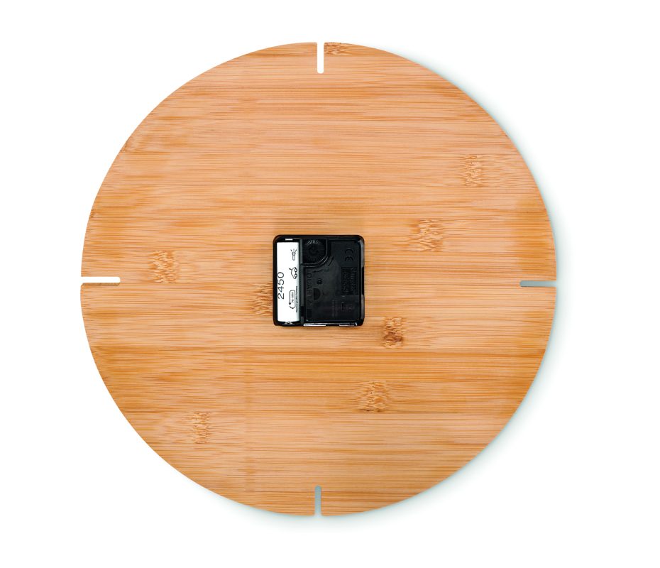 horloge murale personnalisable en bambou - Bois