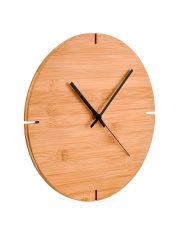 horloge murale personnalisable en bambou - Bois