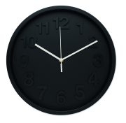 horloge murale personnalisable pour promotions - horloge murale personnalisable publicité "MURO" - Noir - visuel variation