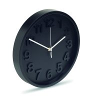 horloge murale personnalisable pour promotions - horloge murale personnalisable publicité "MURO" - Noir - visuel variation