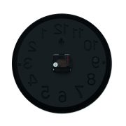 horloge murale personnalisable pour promotions - horloge murale personnalisable publicité "MURO" - Noir - visuel variation
