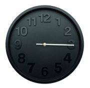 horloge murale personnalisable pour promotions - horloge murale personnalisable publicité "MURO" - Noir - visuel variation