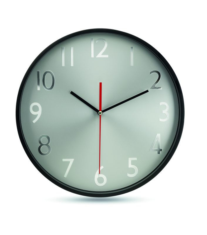 horloge publicitaire personnalisable RONDO - Noir