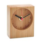 horloge de table personnalisable en bambou - Bois