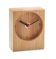 horloge de table personnalisable en bambou - Bois