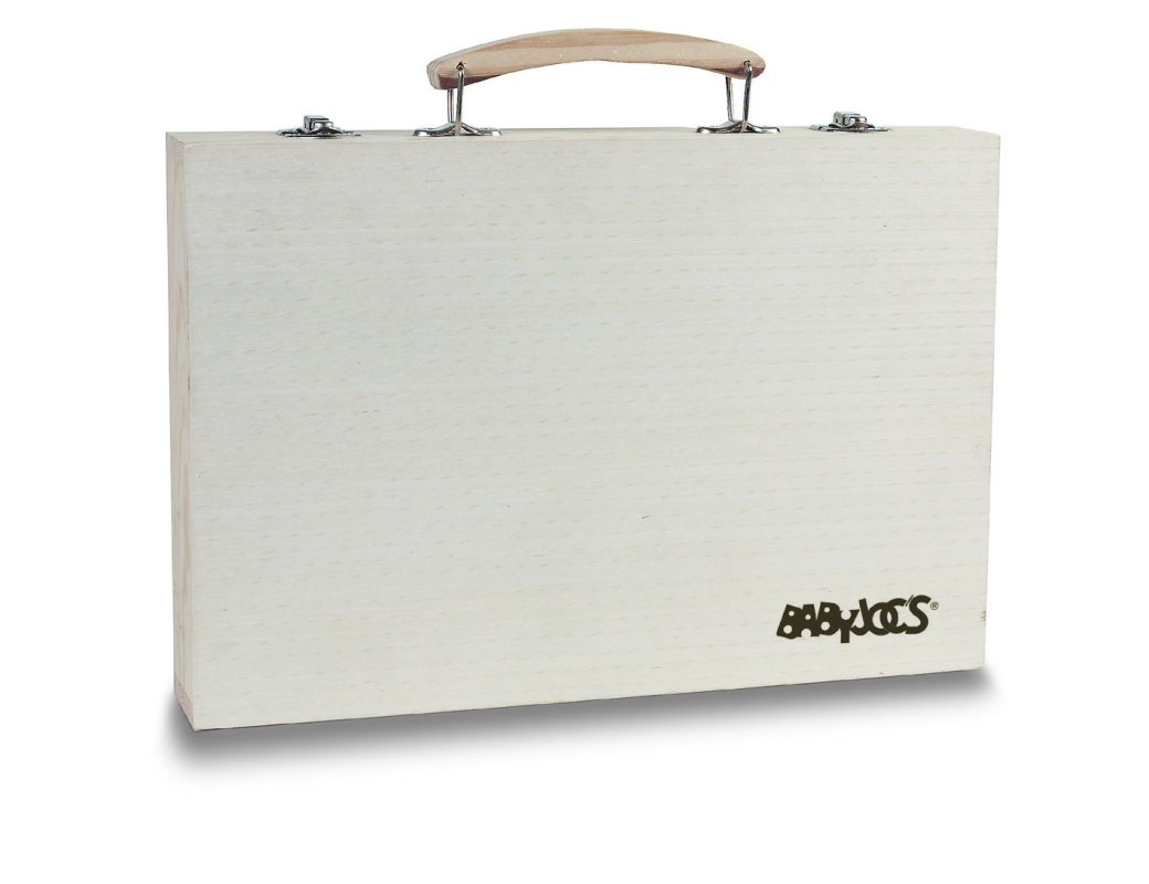 kit de peinture personnalisable pour enfants - kit de peinture personnalisable "GENIO" en bois - Bois