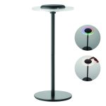 lampe publicitaire personnalisable - lampe rechargeable personnalisable RGB - Noir