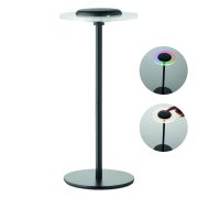 lampe publicitaire personnalisable - lampe rechargeable personnalisable RGB - Noir