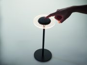 lampe publicitaire personnalisable - lampe rechargeable personnalisable RGB - Noir