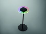 lampe publicitaire personnalisable - lampe rechargeable personnalisable RGB - Noir