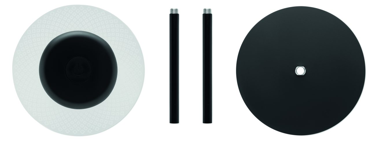 lampe publicitaire personnalisable - lampe rechargeable personnalisable RGB - Noir