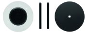 lampe publicitaire personnalisable - lampe rechargeable personnalisable RGB - Noir