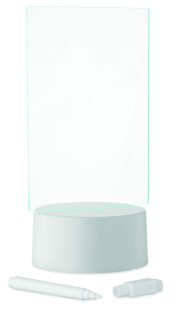 mémoboard lumineux personnalisable à LED - Blanc