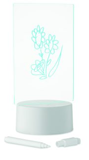 mémoboard lumineux personnalisable à LED - Blanc
